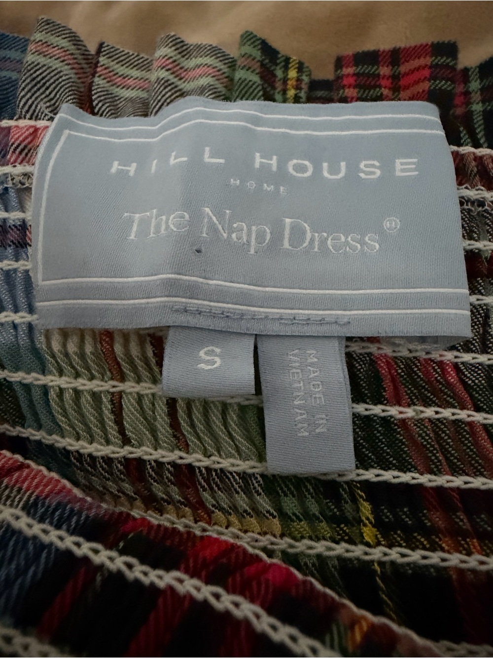 Hill House The Ellie Nap Dress Multicolor Plaid Tiered Summer Dress Women’s Sml - Picture 5 of 5